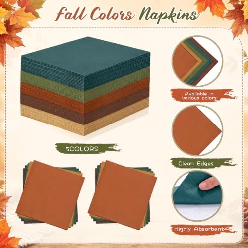 Mimorou 175 Pcs Fall Party Disposable Tableware Set Party Supplies - Image 5
