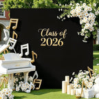 Black Square Arch Backdrop Cover 8x8FT, Double-Sided Stretchy Spandex Fabric Fits Square Arch Backdrop Stand, Black Background Backdrop for Wedding Baby Shower Birthday Party Decorations - Image 2
