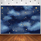 Stars Backdrop Night Sky Backdrop Starry Night Background 10x6.5FT Vinyl - Image 2