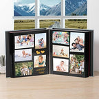 Large Photo Album Self Adhesive 4x6 5x7 3x5 8.5x11 Scrapbook Magnetic Album DIY Scrap Book Length 13 x Width 12.8 (Inches) 120 Black Sticky Pages Linen Cover DIY Photo Album(Green) - Image 3
