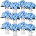 Zeyune Blue 12 Sets Flower Table Centerpieces, Artificial Hydrangeas by Zeyune