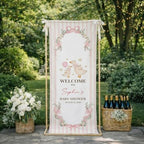 Custom Name Baby Shower Fabric Welcome Sign #5 - Image 3