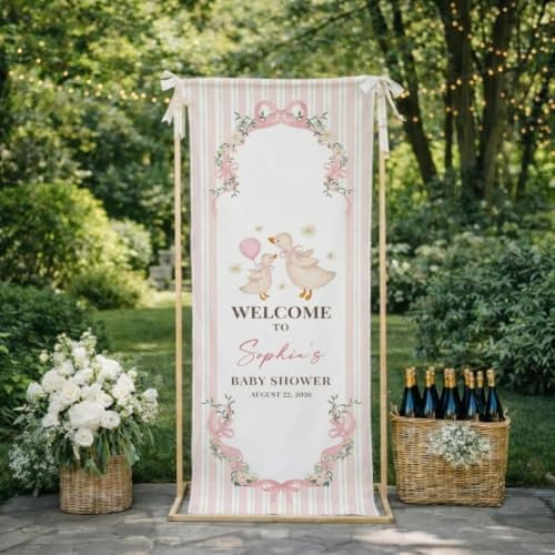 Custom Name Baby Shower Fabric Welcome Sign #5 - Image 3