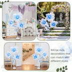 Norme 6 ft Giant Silk Flower for Decoration with Stand Artificial Decor Big Silk Flowers for Wall Backdrop Photo Props Wedding Birthday Party Baby Shower Background Decor (Blue) - Image 5