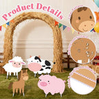 Farm Animals Party Decorations, Large Farm Animals Cardboard Cutouts - Image 4