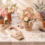 Sinload 50 Set Flower Bar Kit with Kraft Bouquet Bags for Fall Wedding - Image 6