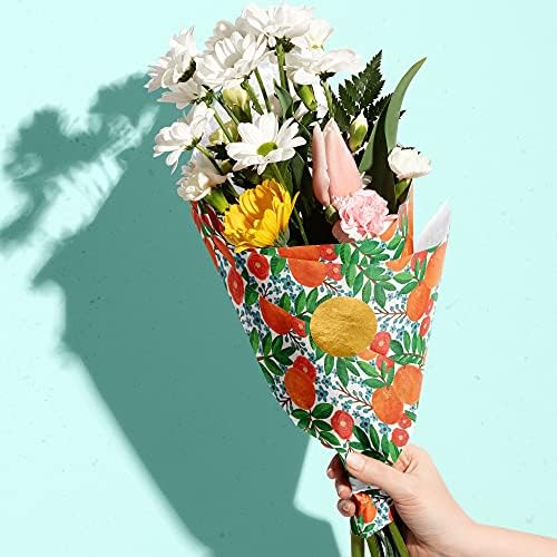 Jillson Roberts Printed Floral Gift Tissue Paper 20" x 30", Mandarin Grove (240 Sheets) - Image 5