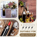Didaey 100 Set Heart Shape Wine Stopper Wedding Favor for Guests - Image 4