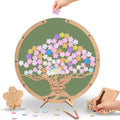 Personalized Wedding Tree Guest Book Alternative, Rustic Heart Drop Box by Unknown