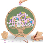 Personalized Wedding Tree Guest Book Alternative, Rustic Heart Drop Box by Unknown