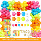 Hombae Taco Bout A Baby Decorations, Fiesta Baby Shower Decorations, Mexican Themed Backdrop Balloon Banner Boxes Poster Sash Pin for Taco Party Supplies - Image 3