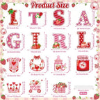 15Pcs Strawberry It's a Girl Yard Signs with Stakes, Berry Sweet Baby Shower Lawn Decorations, Red Pink Gingham Welcome Home Baby Girl Outdoor Sign for Gender Reveal Party Supplies Photo Props - Image 2