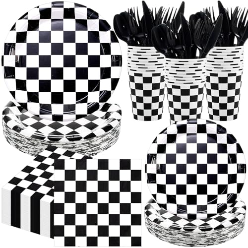 Pickmesh 400 Pcs Race Car Birthday Party Supplies Plates Napkins Serve 50 by Pickmesh