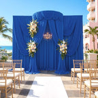 10ftx14ft Royal Blue Backdrop Curtain for Wedding Parties - Image 2