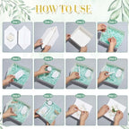 Hoolerry 6 Sets 72 Pcs Baby Shower Prizes for Game Favors Include Glass Cups Baby Shower Winners Present Box Lipstick Pen Candle Keychain Guests Wedding Gift(Greenery) - Image 3