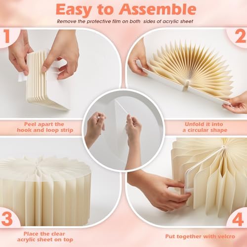 4Pcs Buffet Risers, Food Risers for Buffet Table with Acrylic Plates - Image 6