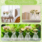 60 Pieces 3.5 Inch Glass Bud Vase Mini, Clear - Image 7