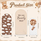 Tingjoo 3 Pcs We Can Bearly Wait Arch Backdrop Cover, 4/5/6ft - Image 4