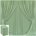 30x10ft Sage Green Backdrop Curtain for Wedding Parties Wrinkle Free Fabric Sage Green Drapes Backdrop Decoration for Baby Shower Birthday Photography Decoration 6 Panels, 5ft x 10ft by Gogoparti
