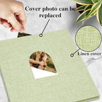 Vienrose Self Adhesive Photo Album with Arch Window, 120 Pages, Grass Green - Image 3