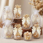 12 Sets Glass Candy Jar with Lid Crystal Dish Return Gifts for Guest, White - Image 5