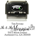 Personalized Self Inking Address Stamp - Future Mr and Mrs for Wedding by PrettySweetParty