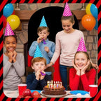 7.2 x 4 Ft Cartoon Mouse Backdrop Covers Birthday Red Black Arch Cover - Image 7