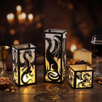 Rossesay 12 Pcs Dragon Lantern Table Centerpiece for Medieval Party Decor - Image 4