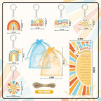 289 Pieces Sun Baby Shower Gifts for Guest Here Comes the Son Ballpoint Pens and Keychains Favors Bulk Retractable Baby Shower Pens Gender Reveal Thank You Cards Souvenirs Prizes - Image 3