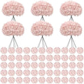 65 Pcs Blush Hydrangea Artificial Flowers for Wedding Decor by DELOVO