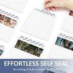 ValBox A9 Invitation Envelopes 250 Qty 5-3/4 x 8-3/4" White Envelopes Self Seal for Invitations, Photos, Wedding, Baby Shower Greeting Cards, Announcements - 5.75 x 8.75 Inches - Image 4