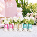 12 PCS Wild Flower Sneaker Baby Centerpieces for Tables, Baby Shower Decor - Image 4