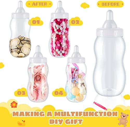 Tessco for you 2 Pcs 15in Jumbo Baby Bottle Bank Baby Shower, White - Image 3