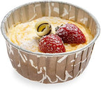 Restaurantware-Panificio 5 Ounce Baking Cups, 200 Pleated Cupcake Liners - Oven-Ready, Freezable, Brown And White Paper Muffin Cases, Disposable, Chocolate Wisp, For Wedding Parties, Baby Showers by Restaurantware