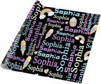 AOFUN Wrapping Paper Roll with Printed Name Personalized Christmas Gift Holiday Gift For Couples Mens Birthday Wrapping Paper 5 Rolls 58" x 23" - Image 5