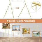 Gold Easel Stand for Sign, Heavy Duty Display Easel for Wedding & Poster - Image 5