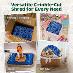 10LB Blue Crinkle Paper Filler USA Made - Image 2