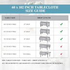 VidaFete Classic Series 6 Pack 60x102inch White Rectangle Tablecloth - Image 2