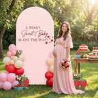Hunnmingre A Berry Sweet Baby is on the Way Arch Backdrop Cover Decor - Image 6