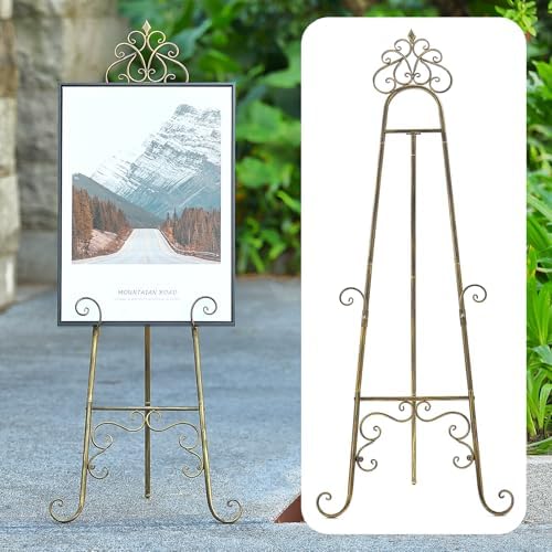 Vintage Metal Free Standing Adjustable Display Stand Easel - Image 7