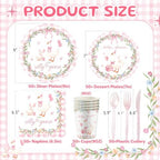 350PCS Pink Silly Goose Baby Shower Decorations for 50 Guests - Image 2