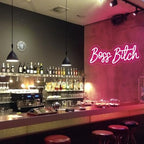 Pink Boss Bitch Neon Sign, Custom Neon Sign, Bathroom Decor For Sexy Girl Room Wall Decoration, USB Girls Lady Woman Bedroom Living Room Home Wall Decor (15.7x7in) - Image 5