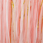 PapaKit 5ft Extra Large Streamer Party Garland Backdrop (White & Pink) - Image 4