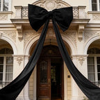 Luxury Giant Velvet Bow Decor Oversized Wall Bow Decorations Bow Decorative for Room Wall Party Birthday Backdrop Baby Shower Decor Front Door Patio Outdoor Wedding Arch - Image 3
