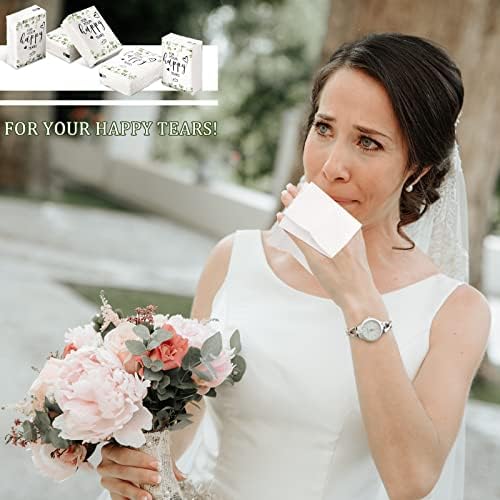 Sinmoe 200 Packs Happy Tears Wedding Facial Tissue Packs Travel Size - Image 5