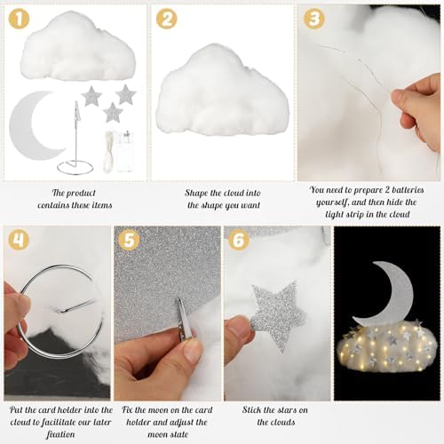 Soulchen 42 Pcs Twinkle Twinkle Little Star Table Centerpieces, Silver - Image 3