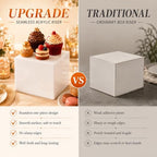 6 Pcs Food Risers for Display Party Buffet Riser White(4",4",5",6",7",8") - Image 5
