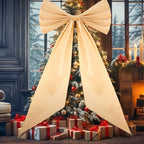 Wavwavw Giant Bow Big Wall Decor, Champagne, Polyester, Weeding - Image 5