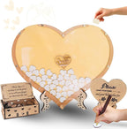 Wedding Guest Book Alternative with Wooden Hearts, Rustic Heart Drop Sign by GIFTSH0PBYHELEN