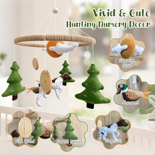 Baby Mobile for Crib Hunting Baby Crib Mobile for Boys Girls - Image 4